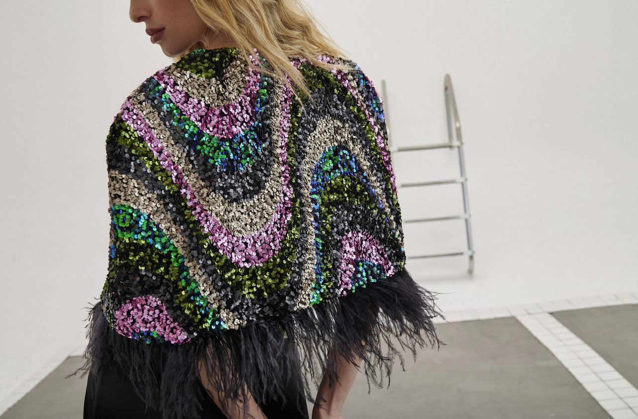 Sequin coat